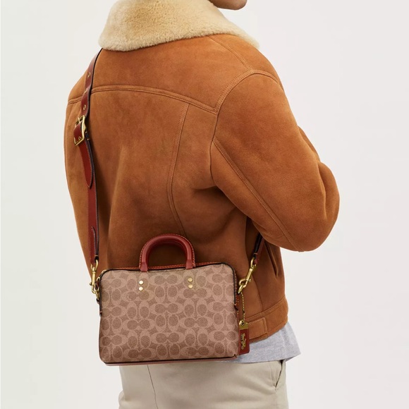 Coach Rogue Slim Brief 25 in Signature Canvas - Picture 2 of 9